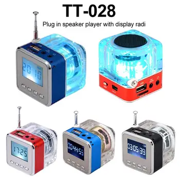 

Portable TD-V26 Digital FM Radio Speaker Mini FM Radio Receiver With LCD Stereo Loudspeaker Support Micro TF Card Radio Speaker
