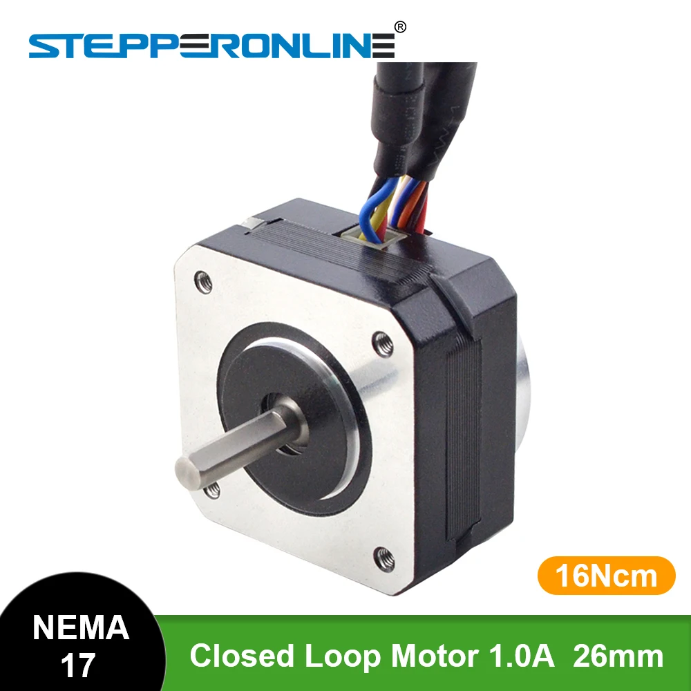 Motor Deslizante Fechado 16ncm 1a do Laço de Stepperonline Nema 17 com Motor de Passo Magnético do Servo Motor do Eixo do Codificador mm do Circuito Fechado