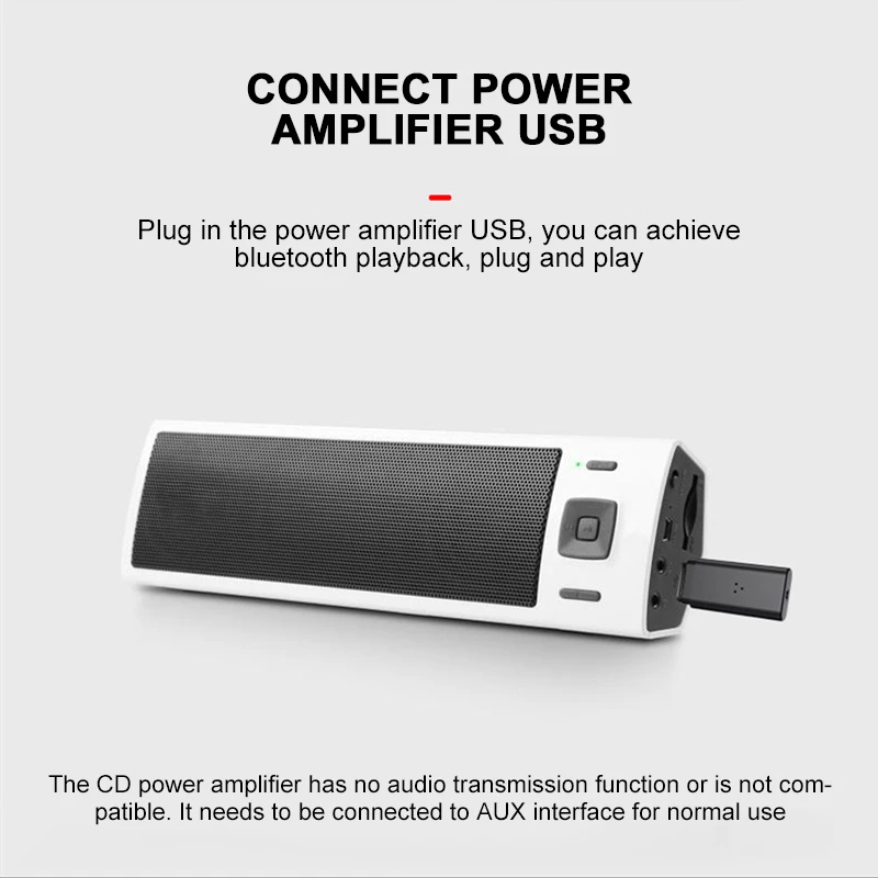 Автомобильный комплект, беспроводной адаптер, Bluetooth 5,0, приемник, мини стерео, Bluetooth, AUX, USB, 3,5 мм разъем, аудио для ТВ, ПК, авто Музыка для IPhone