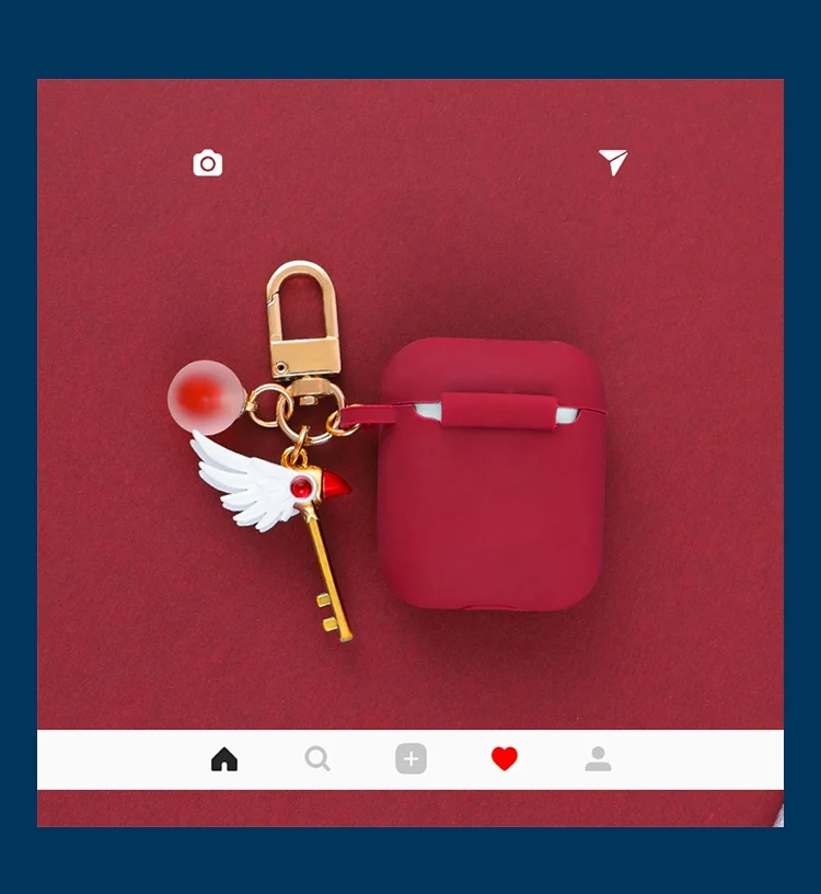 Силиконовые чехлы для Apple AirPods 2 мягкие Мультяшные милые цветочные наушники чехол для Air Pods 1 Зарядная коробка крышка с крючками