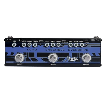 

DAP-2 Guitar Multi Effects Pedal 3In1 Echo + Ensemble + Overdrive True Bypass Function