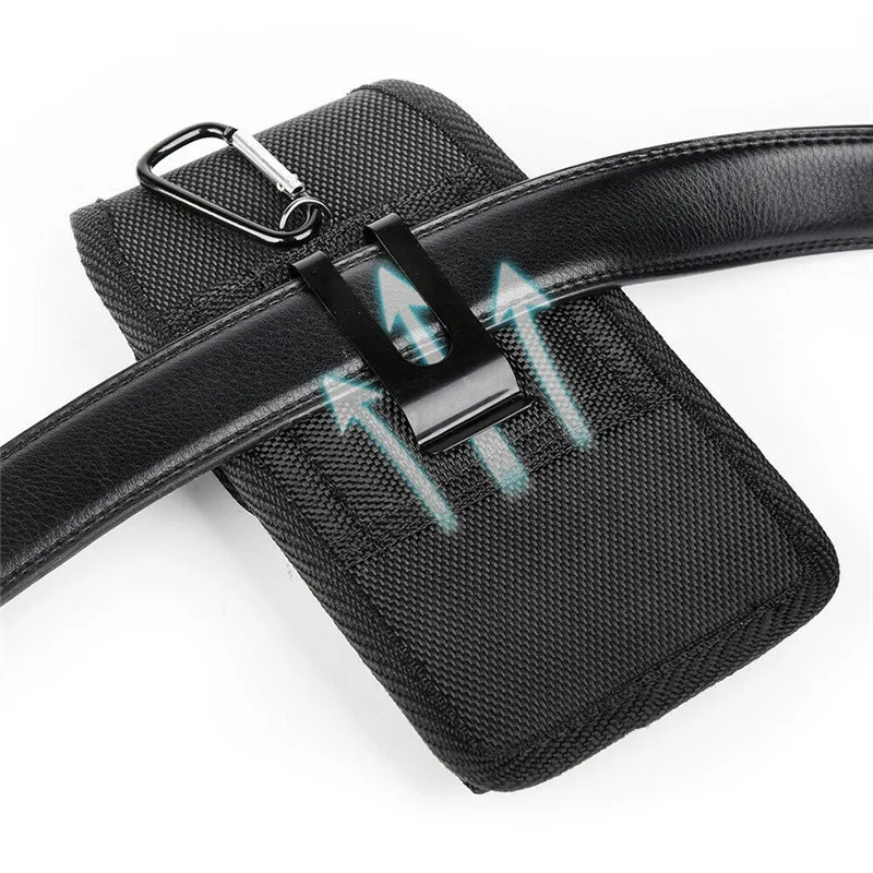 Универсальная мобильная сумка на пояс для телефона нейлоновая поясная сумка с крючком чехол кобура крепится сумка для мобильного телефона