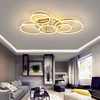 Modern Led Circle Rings Ceiling Lights For living Room Bedroom Study Room Ceiling Lamp White/Brown/Black/Gold Color 90-260V ► Photo 2/6