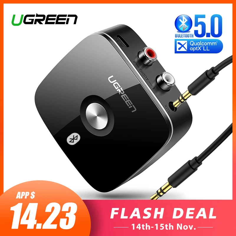 Vente Ugreen Bluetooth RCA récepteur 5.0 aptX LL 3.5mm Jack Aux adaptateur sans fil musique pour TV voiture RCA Bluetooth 5.0 3.5 récepteur Audio