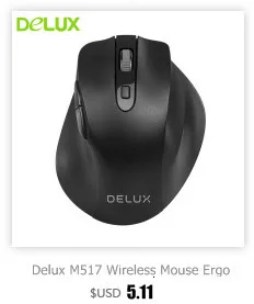 Вертикальная мышь Delux M618 эргономичная Вертикальная Мышь Проводная компьютерная мышь 800/1200/1600 Точек на дюйм USB оптическая 6 кнопок белая мышь для ноутбука ПК