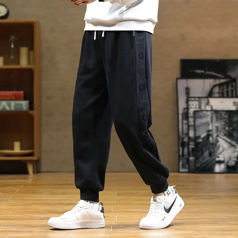 2021Men Sportswear Black Jogger Pants Male Zip Pockets Track Trousers Plus Size Spring Autumn Harem Baggy Sweatpants sweatpants