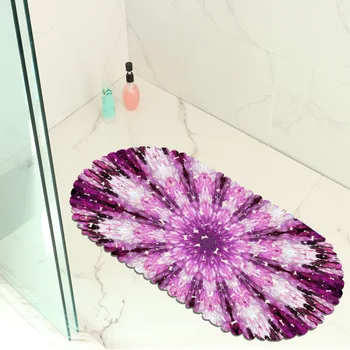 

PVC Spiral Pattern Floor Mat Non-slip Bathroom Carpet Bathroom Non-slip Door Rug Pool Bathtub Non-slip Foot Pad 35x70cm