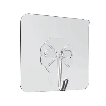 

SOLEDI 5 PCS Strong Hangers Accessories Iron Hook Wall Durable Wall Hooks Bathroom Kitchen PVC Convenient Vacuum Sucker Window