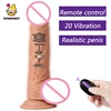 Dopamonkey Vibrator Dildo Suction Cup Remote Control Simulation Penis Realistic Heating Swing Big Dildo Sex Toy for Woman 1