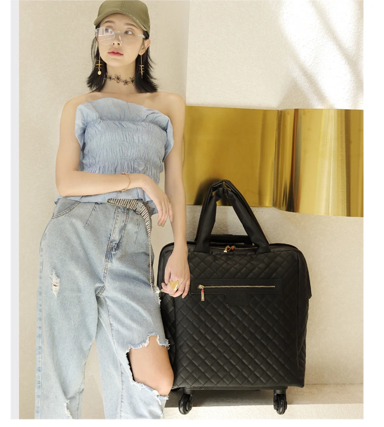 Супер популярный чемодан на колесиках PU переносить легкий чемодан-тележка Сумка Бизнес Женщины Мужчины 18 дюймов valise
