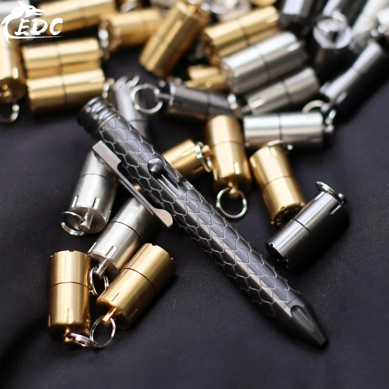 Zirconium alloy-A Ограниченная серия масштаб дракона FH титана лошадь тактическая ручка пистолет болт тип гироскопа защита ручка циркониевый сплав/титановый сплав EDC - Цвет: Zirconium alloy-A