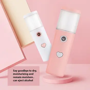

Yiwa Portable Air Humidifier USB Rechargable Handheld Diffuser Mini Steamed Face Alcohol Atomizer