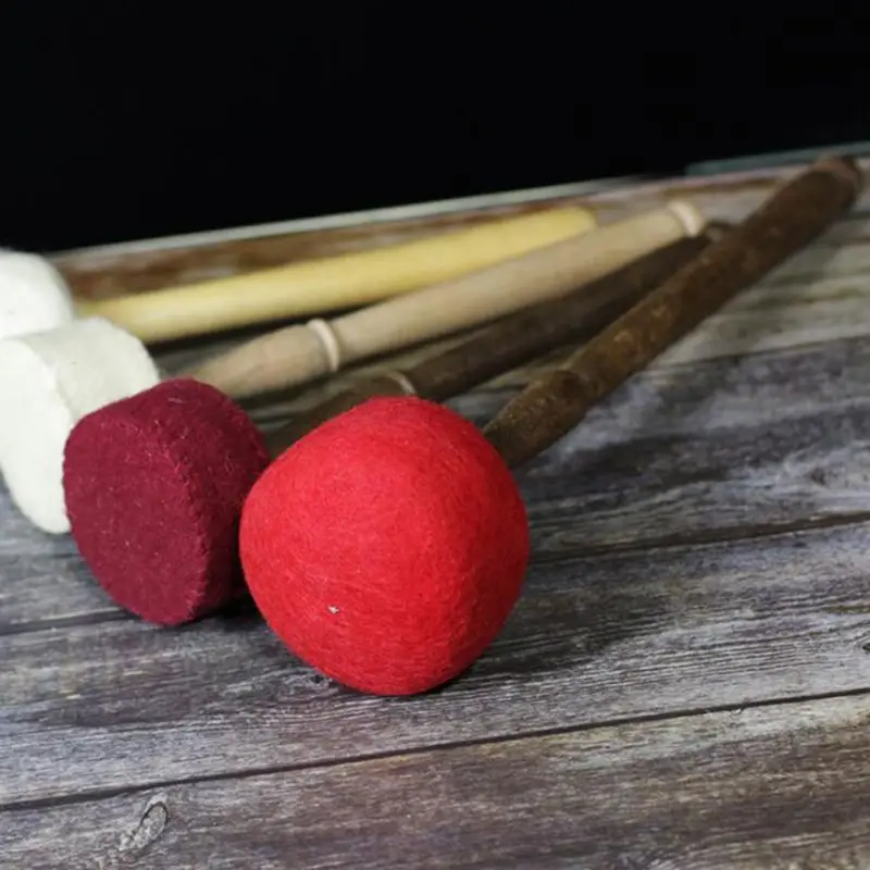 

Nepal Tibetan Hammer for Singing Bowl Buddha Sound Bowl Temple Decoration Hammer Handmade Wooden Wool Mallet Instruments Supply