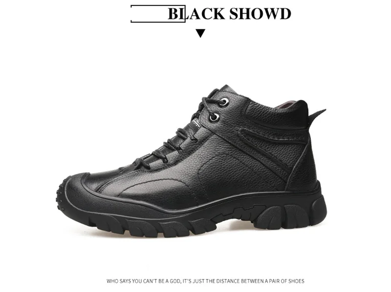 Merkmak/зимние мужские ботинки; повседневная обувь из натуральной кожи; мужские деловые теплые бархатные ботильоны; удобная обувь на шнуровке