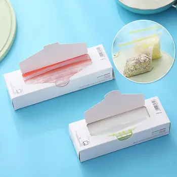 

50pcs/set Fresh-keeping Bag Food Sealed Bag Compact Bag Thickened Disposable Refrigerator Fruit Large Self-sealing Bag