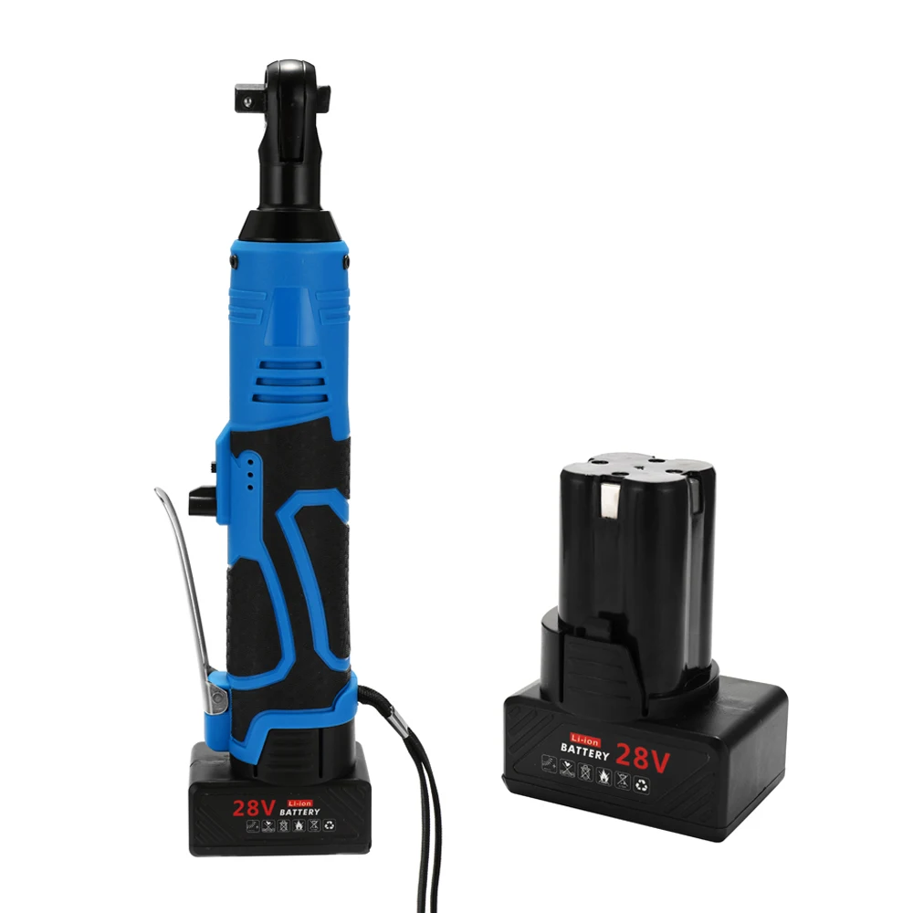 28V электрический ключ с трещоткой 85NM крутящий момент 3/8 дюймов беспроводной ключ 7800mAh аккумуляторные батареи электроинструменты с светодиодный свет