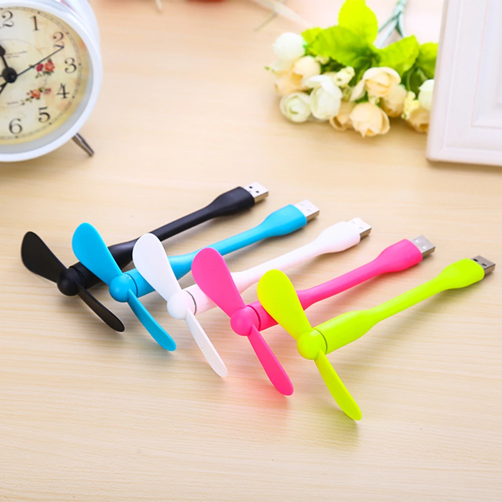New USB Cooling Fan Electronic Gadgets Ventilador Led Usb Mini ventilador Portable Flexible Cooler For Laptop Smart Phone 1