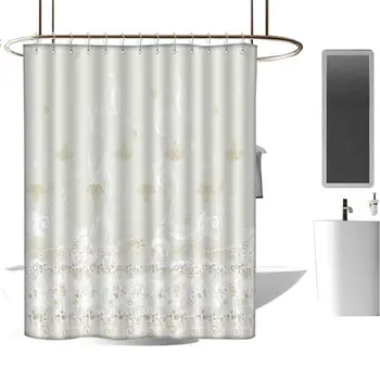 

Cool Shower Curtain Rustic for Bathroom Durable Waterproof Bath Curtain