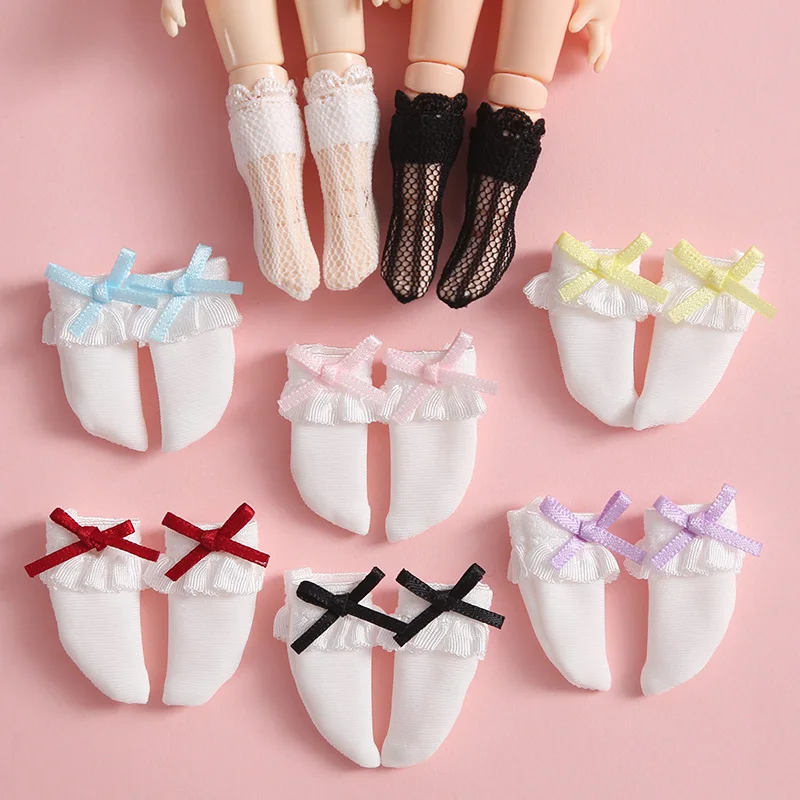 

Baby Dolls Short Socks for OB11 Dolls, Molly, Blyth, Holala, 1/8 BJD Dolls Lace Socks Dolls Accessories Princess Gift for Girls