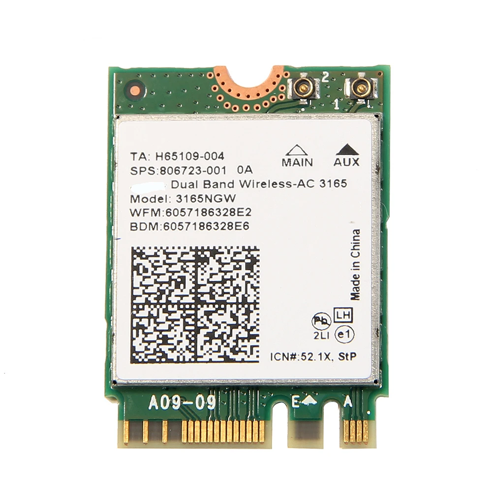 433M-Wireless-NGFF-Network-Wifi-Card-With-Intel-AC-3165-3165NGW-Bluetooth-4-2-Dual-Band