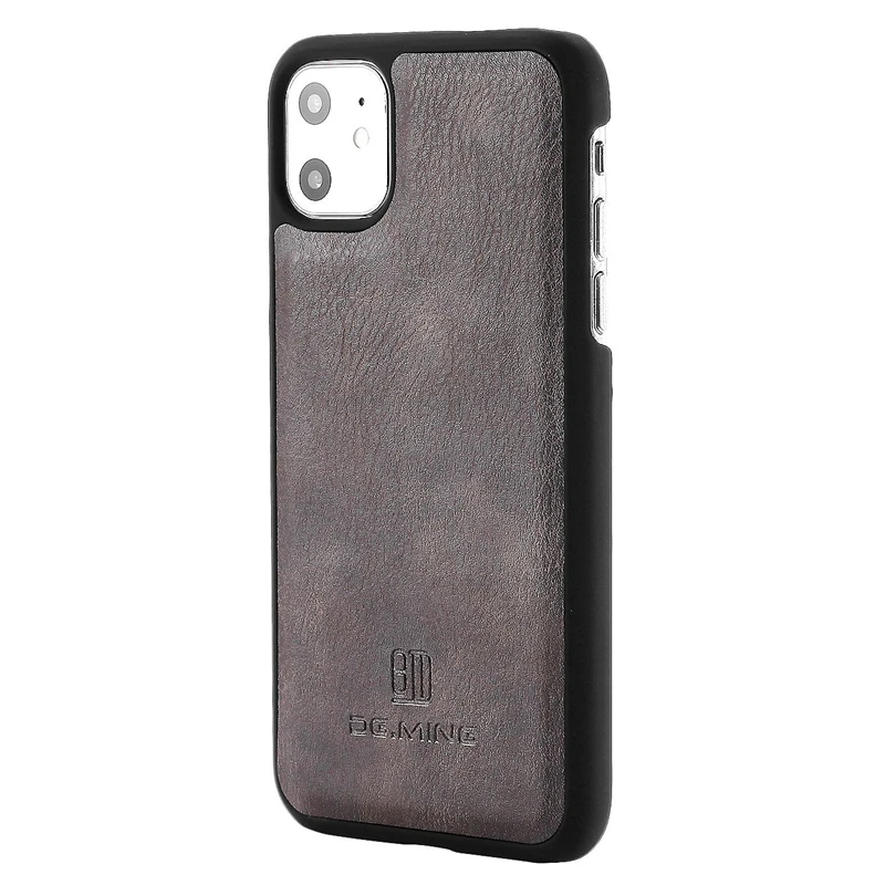 Для IPhone задняя крышка PU кошелек кожаный чехол Слот для кредитных карт Coque держатель-серый
