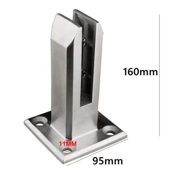 

Newly Floor Standing Stairs Balcony Pool Glass Spigots Post Balustrade Railing Clamp Clips TE889