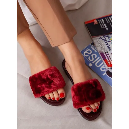 

Women's House Slippers Bordeaux, Женские домашние тапочки бордо, بيت النعال بوردو, Women Home Slipper Burgundy