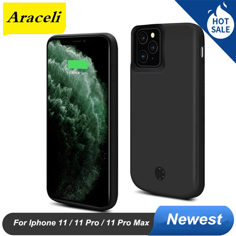 Чехол с зарядным устройством для iphone 11 Pro Max | Мобильные телефоны и аксессуары