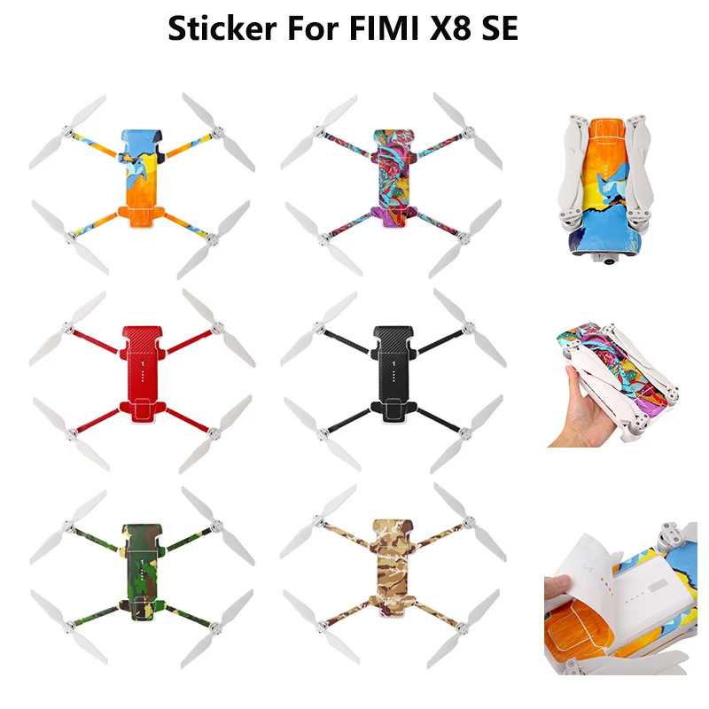 Новейшие наклейки для Xiaomi FIMI X8 SE ПВХ Защитная пленка аксессуары дрона|Наклейки на