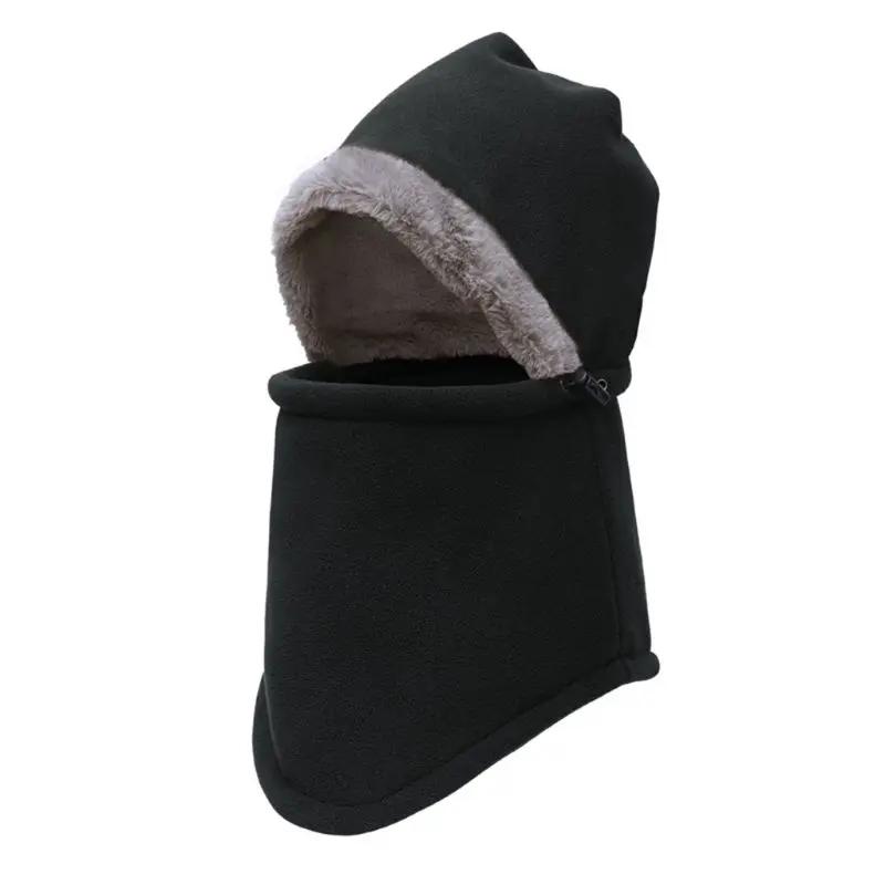 Мужская и женская ветрозащитная зимняя утолщенная флисовая шапка Skullies Beanies