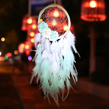 

LED Light String Dream Catcher Night Light Wind Chimes Home Decor Wall Hanging Room Decoration For Holiday Best Gift for Girls