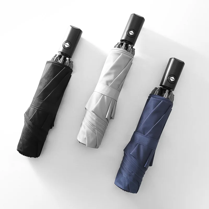 Зонт Дождь для женщин полностью автоматический обратный Складной Дождливый двойной черный ветряная мельница для мужчин и женщин 50Ry077