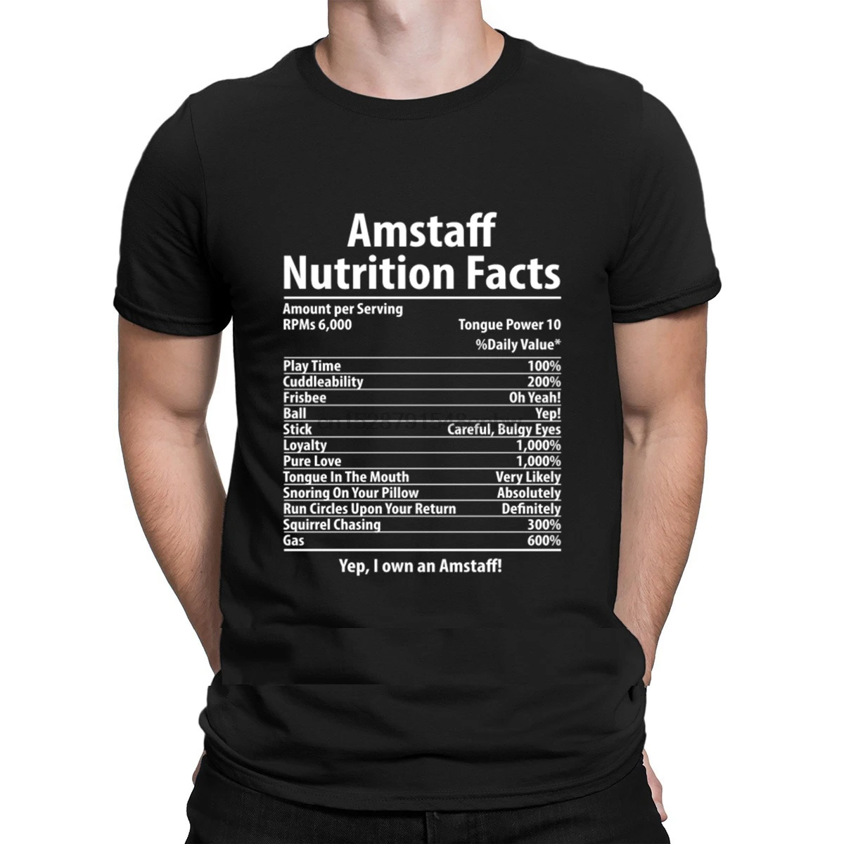 Amstaff собака питание факты футболка одежда для фитнеса весна осень новая мода S-Xxxl