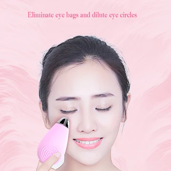 

3 in 1 Electric Silicone Face Wash Brush Facial Cleansing Brush Vibration Massager Eye Dark circles remove Anti-aging