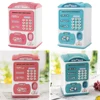Mini ATM Machine Children's Electric Piggy Bank Simulation Fingerprint Lock Automatically Rolling Money Password Lock Safe Boxes 5