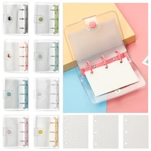 Kreative 3 Loch Lose-blatt Refill Notebook Abdeckung Mini Datei Ordner Hand Konto Tagebuch Ring Binder Innenseiten Tagebuch buch Tragbare