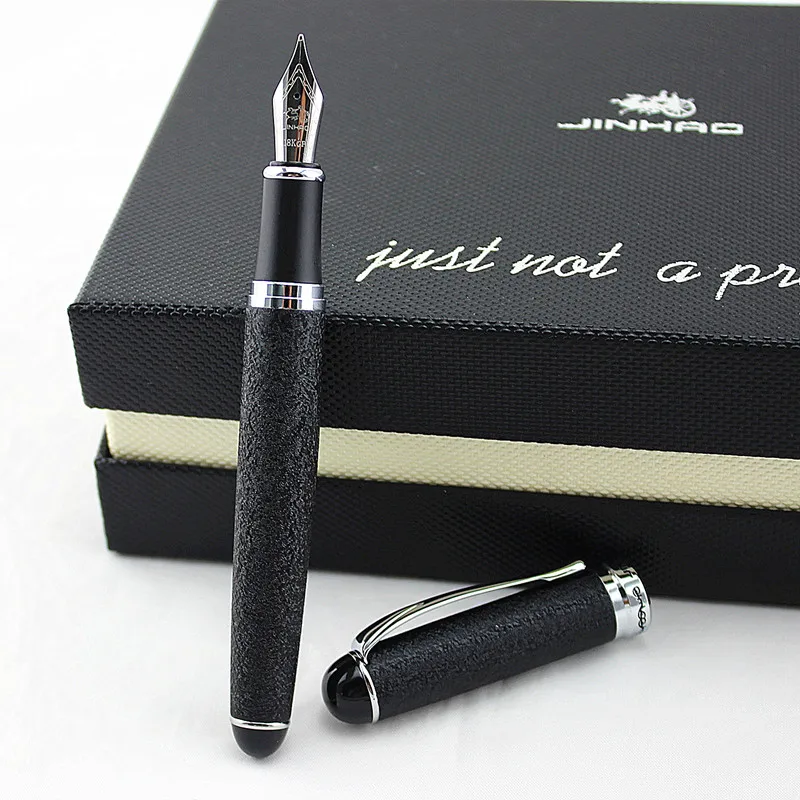 Ручка перьевая Jinhao X750 металлическая с серебряным зажимом 0 5 мм|metal fountain pen|ink penjinhao