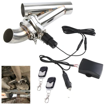 

Samger 2.25'' 57mm Valve Electric Exhaust Car Cut Out Valve Exhaust Pipe Muffler Kit with 2 Wireless Remote Control Universal