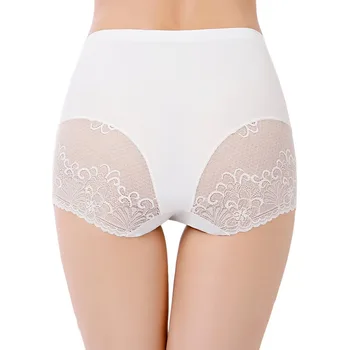 

Sexy Lace Panties Women Comfortable Nylon Briefs Ladies Lingerie Intimates High Rise Large Size Seamless Women Underwear
