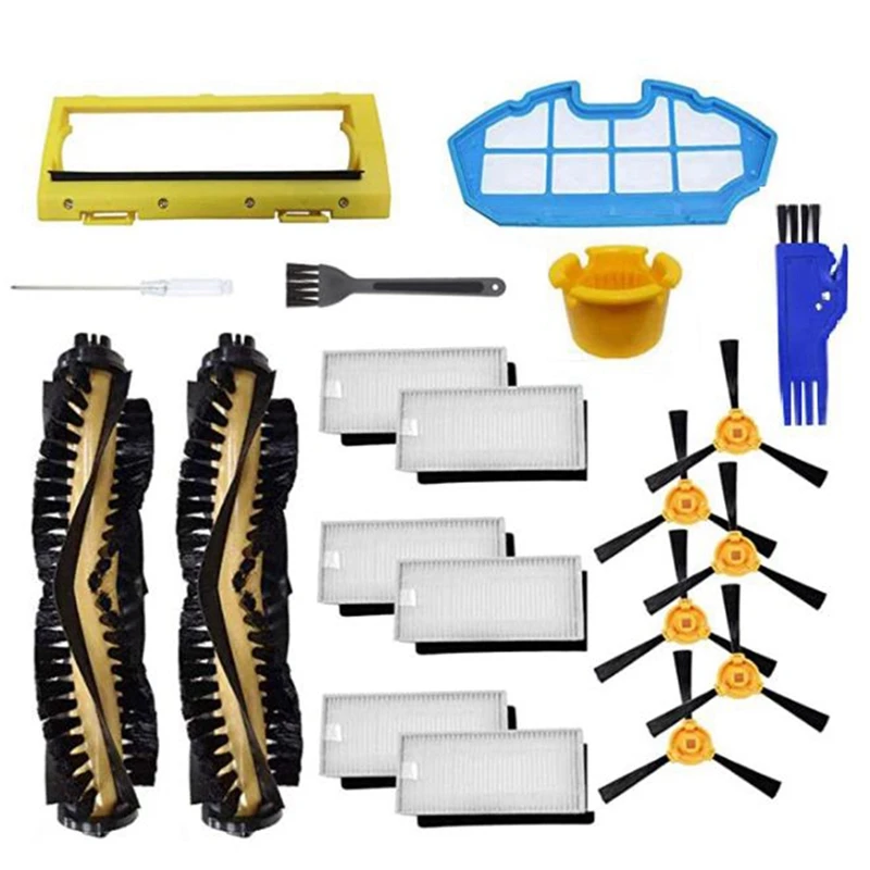 Filter+Main Side Brushes Kit For Ecovacs DEEBOT N79 N79S Robotic Parts Tools 