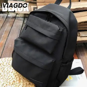 

Travel Backpacks Shoulder Bags for Girls Solid Prom Zipper High Capacity Multi Pocket Waterproof Nylon Popular Rucksack