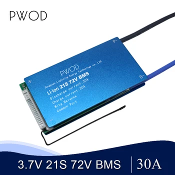 

21S 72V BMS 30A 40A 50A 60A 3.7V Li-ion lithium battery Protection Board overcurrent protection 18650 Battery pack for E-bike