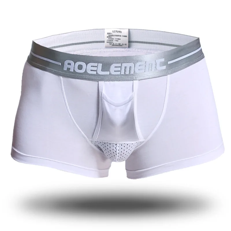 

Modal Men's boxershorts Mesh Scrotum Care Capsule Function Youth Health Seoul convex separation Boxer Gay Men Underwear 5XL