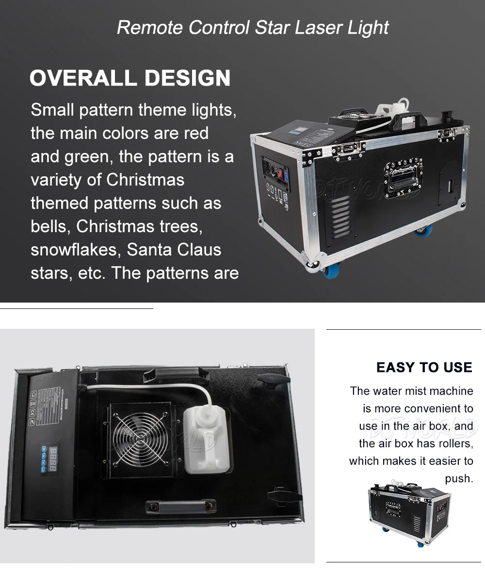 Djworld 2000 Вт машина для водяного тумана с Flightcase DMX512 оборудование для создания сценических эффектов атмосферу для Dj диско Шоу Dj оборудование