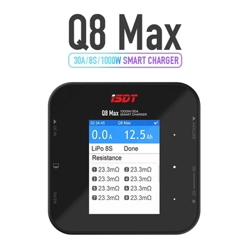 

ISDT Q8 Max BattGo 1000W 30A High Power Battery Balance Charger Discharger for 1-8S Lipo Battery