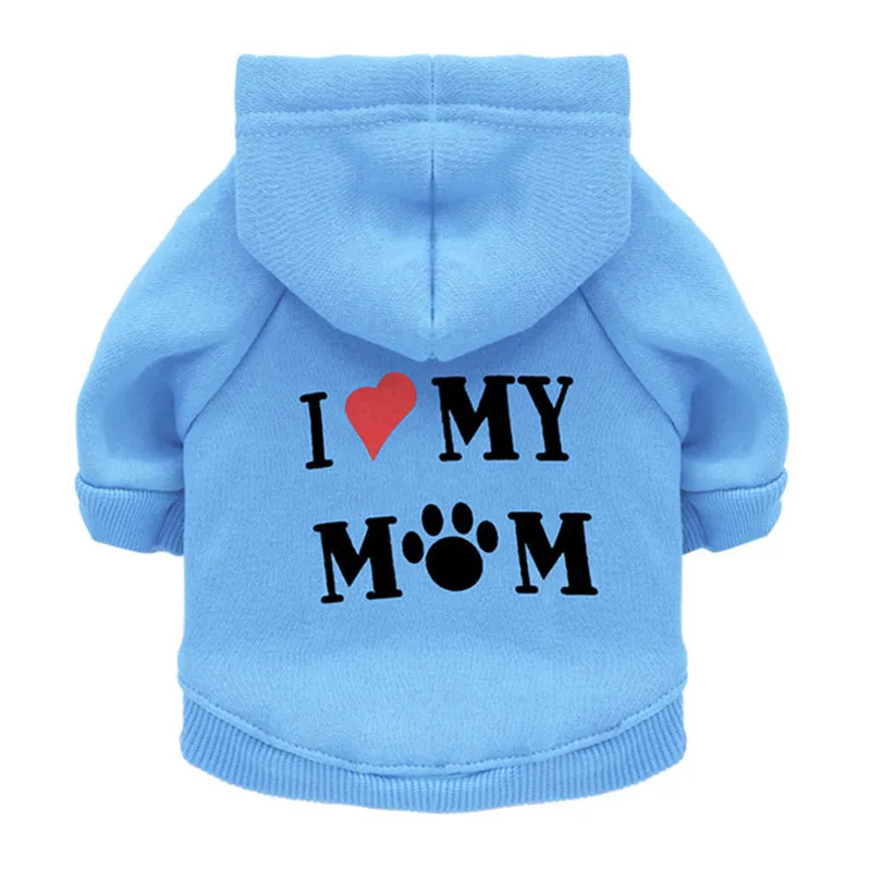 Letters Cat Hoodie Sweater Winter Warm Pet Cat Clothes for Small Cats Fleece Kitten Coat Jacket Cat Costumes Pet Dog Clothing
