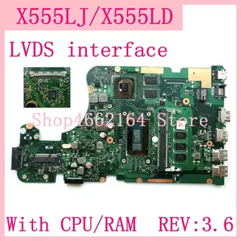 

X555LJ LVDS interface 4G RAM REV:3.6 GT920M/2G Motherboard For ASUS X555L A555L K555L F555L W519L X555LD X555LJ Laptop Mainboard