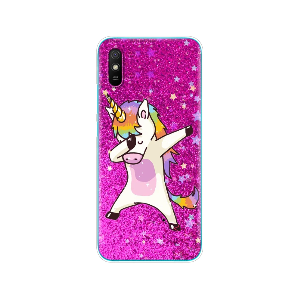 For xiaomi redmi 9A back Case Silicon Back Cover Phone Cases For redmi 9A Soft Case 6.53 inch funds etui bumper coque Cat Flower best phone cases for xiaomi Cases For Xiaomi