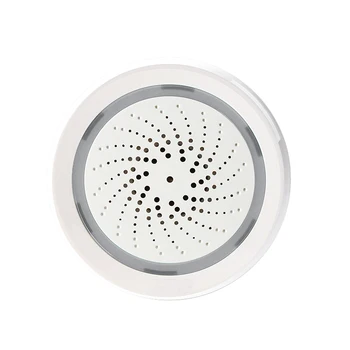 

Compatible WiFi Siren Alarm with Temperature and Humidity Sensor IFTTT Support Smart Life Remote Control Home Security