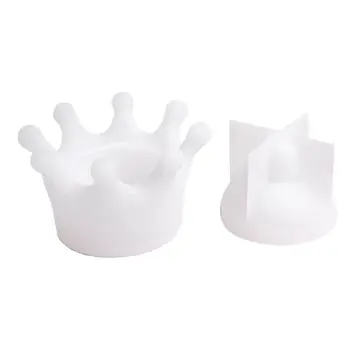 

DIY Cute Crown Jewelry Storage Box Epoxy Resin Casting Silicone Mold Craft Tools